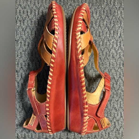 NWOB Pikolinos P. VALLARTA Women's Leather Sandals Shoes in Sandia Size 9.5 NEW - Picture 8 of 14